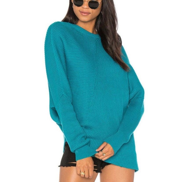 Free People Sweaters - Free People M Downtown Sweater OVERSIZED Teal